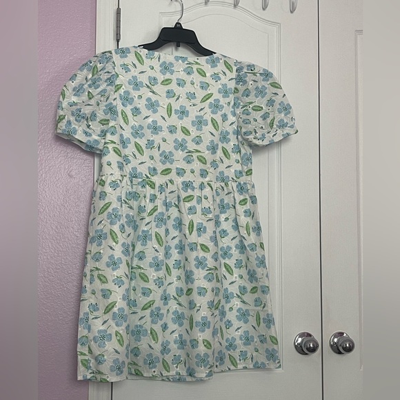 SHEIN Dress for Women's, Allover Plant Print Puff Sleeve Dress Size L - Picture 3 of 3